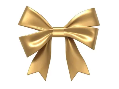 Christmas Bow Ribbon 95 Low-poly 3D model