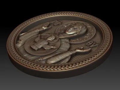 Mother of god with child 3D model