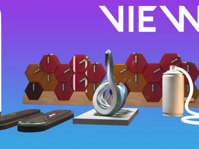 decorative light Low-poly 3D model