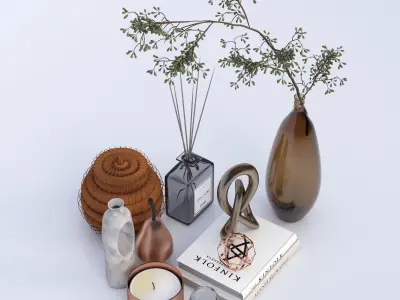 Decorative set 001 3D model