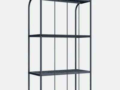 LACKO Shelving unit outdoor 1 Low-poly 3D model