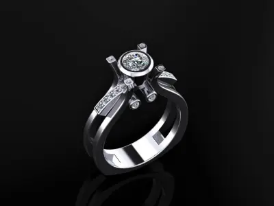 Women Ring 24 3D print model