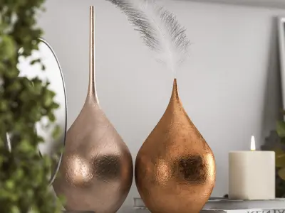 decorative set 01 3D model