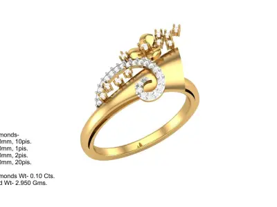 Full Pendent Set Like as Pendant Earring and Ring 3D print model