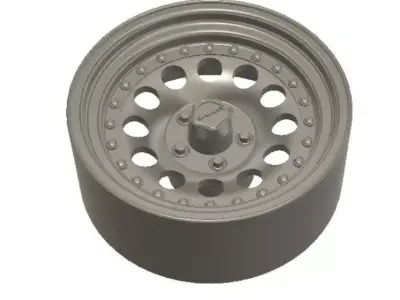 AR Outlaw II Wheels with Tires and Brakes for 3D Printing 3D print model