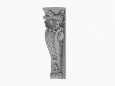 Scroll Corbel 11 3D model