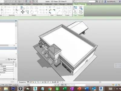revit bank 3D model