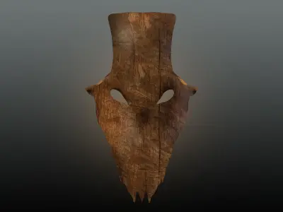 Wood Mask 3D model