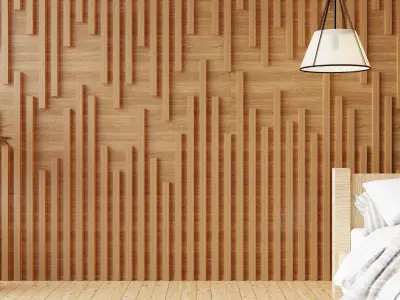Wall wood V04 for your interior wall wood 3D model