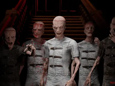 Psyhopath Low-poly 3D model