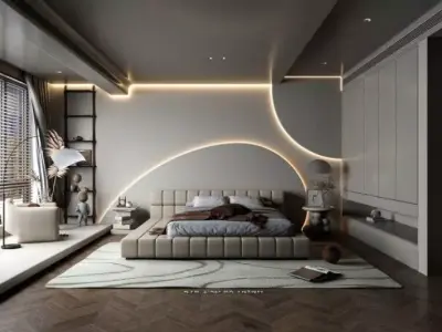  Bedroom Interior Model 3D model