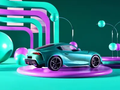 Abstract background  3D model