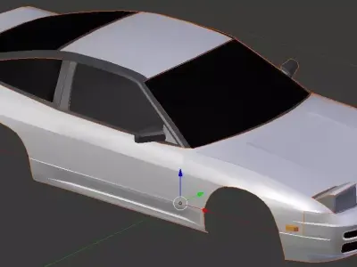 Nissan 240SX Coupe Low-poly 3D model
