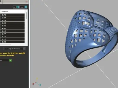 Fancy Womens Rings Plain Rings Ready STL 3DM Models Rings 3D print model 17