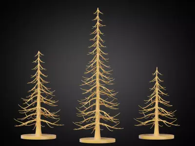 Stylized Christmas Tree Set 11 3D print model