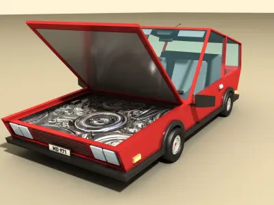 CAR 1 Low-poly 3D model