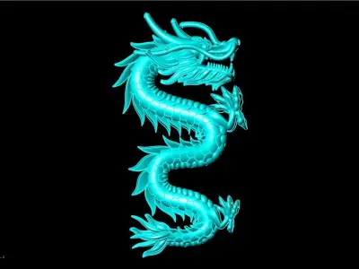 Dragon for jewelry - Dragon for ring - Dragon for pendant 3D print model