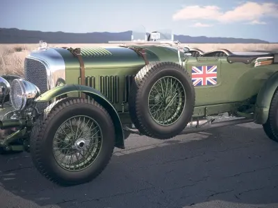 Bentley 4-5 blower 1929 desertstudio 3D model