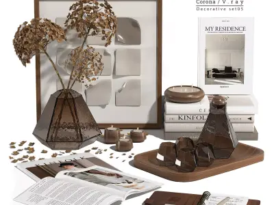 Decorative set 05 3D model