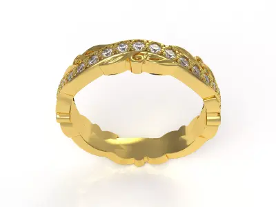 Engraving Eternity Band 3D print model