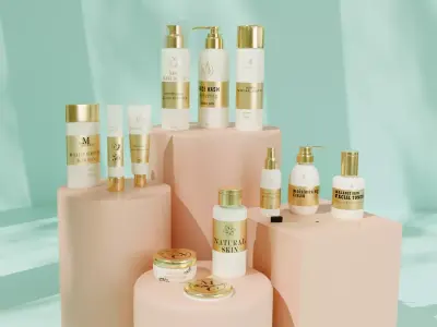 luxury cosmetics 3D model