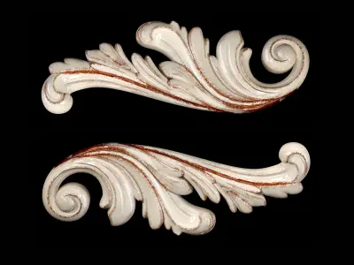 Classic carved 057 3D model