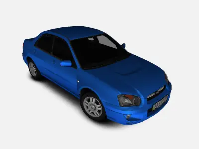 Subaru Impreza GDB 20GX AWD EU-Spec 2005 Gameready Low-poly 3D model