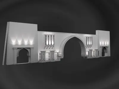 Booth Exhibition Stand a560a 3D model