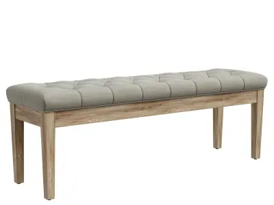 Verona Home Radcliffe Velvet Tufted Bench 3D model