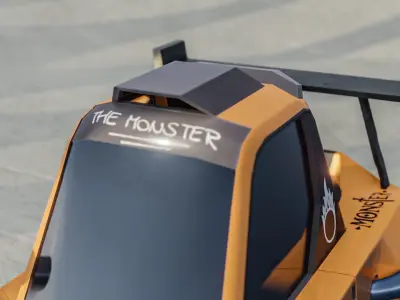 Stylized Racing Car  Low-poly 3D model