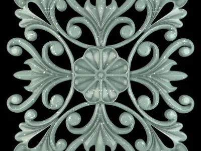 Decorative Wall Rosettes 05 3D model
