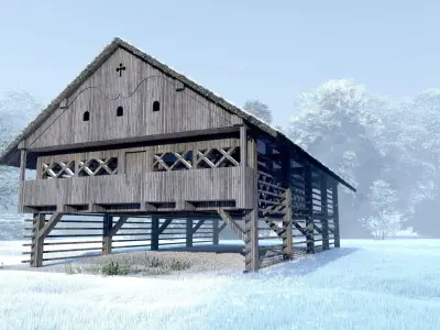 Haystack Kozolec Toplar 3D model