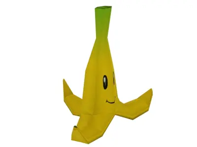MarioBros Banana Low-poly 3D model