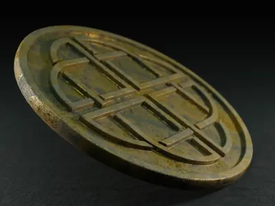 Celtic Coin Collection pt2 Low-poly 3D model