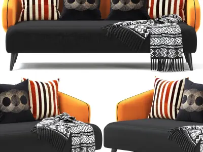 aries by roche bobois sofa 3D model