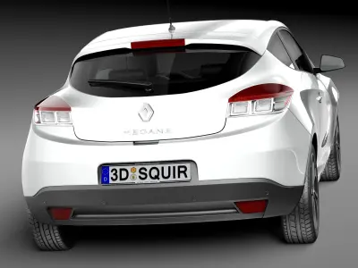 Renault Megane 3-door 2014 3D model