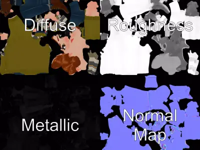 Librarian Character Style model pack Low-poly 3D model