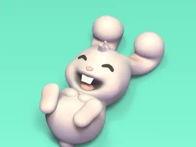 Bunny Laughing 3D print model
