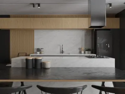 Photo Realistic Interior Scene Low-poly 3D model