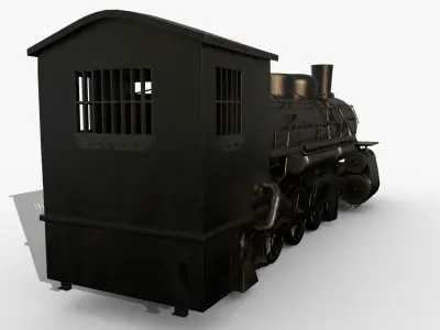 Steam Train 3D model