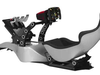 Formula F1 Racing Simulator Seat 3D model