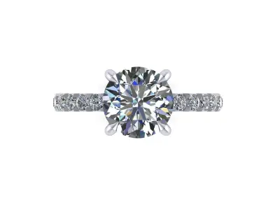 Solitaire Diamond Fashion Ring R5 3D print model purchase