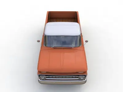 CHEVY C10 283 V8 PICKUP 1966 3D model
