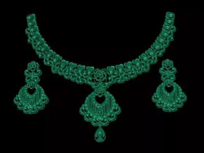 Indian Traditional Necklaces 3D print model