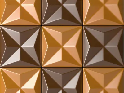 Panel3D05 geometric wall panel 3D model
