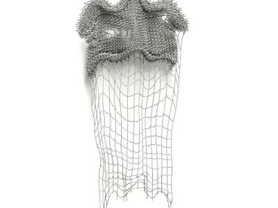 Chains and net wall decor 3D model