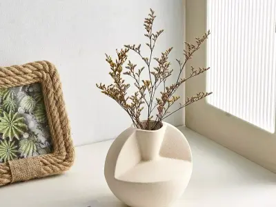 Modern conic Flower Vase 3D print model