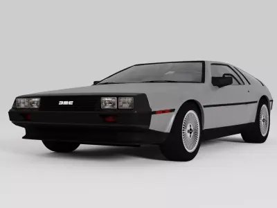 DeLorean DMC-12 V8 3D model