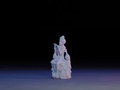 Krishna Idol 3D Printable model 3 3D print model