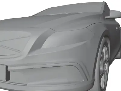 Small swedish car unbranded 3D model